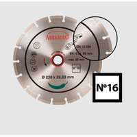 ABRABORO Univerzális gyémánttárcsa No.16 125 x 22.23mm