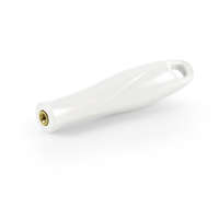 IGEAX Igeax élelmiszeripari menetes nyél, fehér, 12cm, cső- és üvegtisztító flexibilis hosszabbító szárhoz