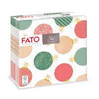 FATO Fato Sztár karácsonyi szalvéta Bubble Gold 2 rétegű 38x38cm 40 szál/csomag