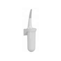 MAR PLAST Mar plast Linea SKIN falra szerelhető wc kefe tartóval fehér/átlátszó