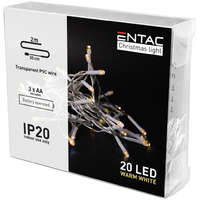 Entac Entac Karácsonyi Beltéri Fényfüzér 20 LED WW 2,3m