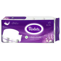 Planetline VIOLETA prémium toalettpapír, 3 rétegű, levendula-vanília, 10 tekercs