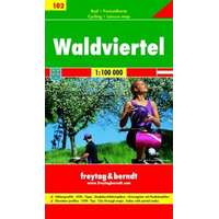 Freytag & Berndt RK 102 Waldviertel kerékpáros térkép Freytag & Berndt 1:100 000