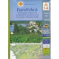 Huber Loire Radweg kerékpáros térkép Huber 1:100 000 EuroVelo 6 Loire völgye kerékpáros térkép