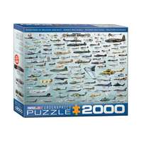EuroGraphics EuroGraphics - Evolution of Military Aircraft - 2000 db-os puzzle - A légierő fejlődése 8220-0578