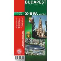Topopress Budapest X.-XIV. kerület térkép Topopress 1:11 000 1:8500