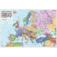 Stiefel Európa politikai falitérkép fémléces Stiefel 60x40 cm