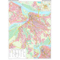 Gizi Map Belgrád falitérkép Gizi Map 1:20 000