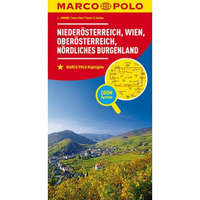 Mairdumont Alsó Ausztria, Bécs, Észak Burgenland térkép Marco Polo 1:200 000