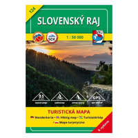 VKÚ 124. Slovensky Raj, Szlovák paradicsom turista térkép és kerékpáros térkép VKÚ Slovenský raj 1:50 000