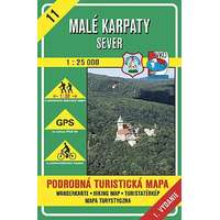 VKÚ 11. Malé Karpaty Kis Kárpátok turista térkép VKÚ 1:25 000 Sever