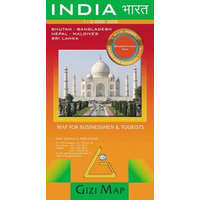 Gizi Map India térkép turistáknak, üzletembereknek Gizi Map 1:3 000 000