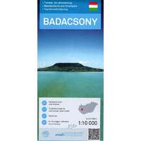 Térképskála Badacsony térkép, Badacsony turista és várostérkép Térképskála 1:10 000