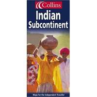 Collins Indian subcontinent térkép Collins India térkép várostérkép mellékletekkel