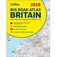 Collins Nagy-Britannia atlasz Collins spirál óriás autós atlasz 2018-19