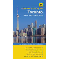 AA Toronto útikönyv kivehető várostérképpel AA kiadó - angol