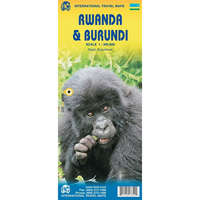 ITMB Ruanda térkép, Burundi térkép 1:1 300 000 Rwanda térkép