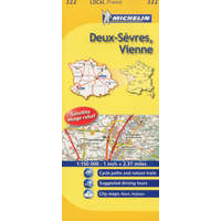 Michelin 322. Deux-Sevres térkép, Vienne térkép Michelin 0322. 1/150,000