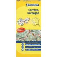 Michelin 329. Correze / Dordogne térkép 0329. 1/175,000