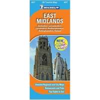 Michelin 607. East Midlands térkép Michelin 1:400 000