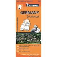 Michelin 545. Dél-nyugat Németország, Bavaria térkép Michelin 1:300 000