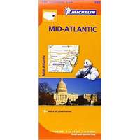 Michelin 582. Mid-Atlantic USA, Allegheny Highlands térkép Michelin 1:500 000