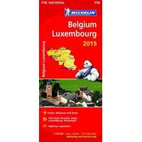 Michelin 716. Belgium térkép Michelin 1:350 000 Luxembourg térkép
