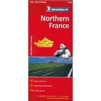 Michelin 724. Észak-Franciaország térkép Michelin 1:1 000 000