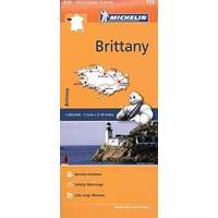 Michelin 512. Brittany térkép, Bretagne térkép Michelin 1:200 000