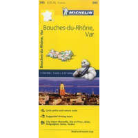 Michelin 340. Bouches-du-Rhone autótérkép, Var térkép Michelin 1:175 000 Rhone völgye térkép