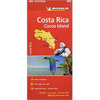 Michelin 804. Costa Rica térkép Michelin Cocos Island 1:600 000