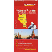 Michelin 805. Nyugat-Oroszország térkép Michelin 1:2 Mio Western Russia - Balti-tengertől a Fekete-tengerig 2018