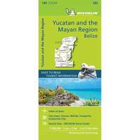 Michelin Yucatan & the Mayan Region, Yucatan térkép Michelin, 1:700 000 Belize térkép, Cancún térkép 2019
