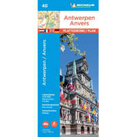 Michelin 40. Antwerpen térkép Michelin Antwerpen várostérkép