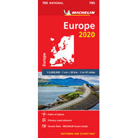 Michelin 705. Európa térkép Michelin, Európa autós térkép 1:3 000 000 2020