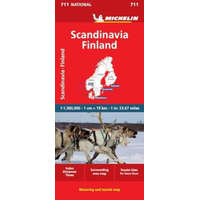 Michelin 711. Skandinávia, Skandinávia térkép, Finnország autós térkép Michelin 1:1 500 000