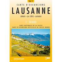 Landestopographie 261 T Lausanne turista térkép Landestopographie 1:50 000