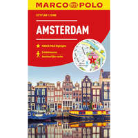Mairdumont Amszterdam város térkép Marco Polo vízálló 2023 1:12 000