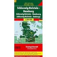 Freytag & Berndt Németország 12 Schleswig–Holstein - Hamburg, 1:200 000 Freytag térkép AK 0218