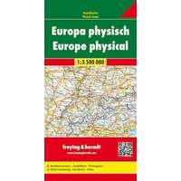 Freytag &amp; Berndt Európa térkép, Európa autótérkép domborzati, 1:3 500 000 Freytag térkép AK 2201