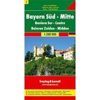 Freytag &amp; Berndt Németország 01 Dél- és Közép-Bajorország, 1:200 000 Freytag térkép AK 0220