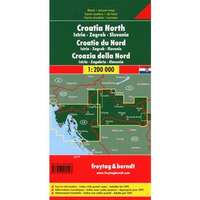 Freytag & Berndt Észak-Horvátország térkép, Isztria, Zágráb, Szlavónia térkép 1:200 000 Freytag térkép AK 7402