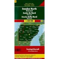 Freytag &amp; Berndt Svédország 5 Észak-Svédország-Östersund, 1:400 000 Freytag térkép AK 06611