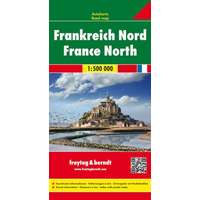 Freytag &amp; Berndt Franciaország észak térkép 1:500 000 Freytag térkép AK 0405