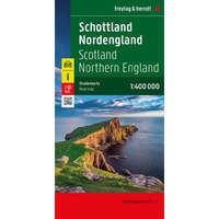 Freytag & Berndt Skócia térkép, Észak-Anglia autós térkép 1:400 000 Freytag 2025.