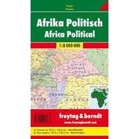 Freytag &amp; Berndt Afrika politikai-domborzati térkép fémléces, műanyaghengerben, 1:8 000 000 Freytag térkép AFR B