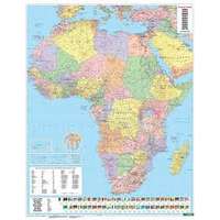 Freytag &amp; Berndt Afrika falitérkép politikai-domborzati térkép, műanyaghengerben, 1:8 000 000 Freytag AFR P