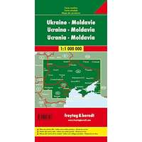 Freytag &amp; Berndt Ukrajna térkép, Moldova térkép 1:1 000 000 Freytag AK 6801