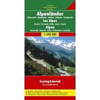 Freytag &amp; Berndt Alpok térkép, Alpok autós térkép, Alpok országai térkép 1:800 000 Freytag térkép AK 2703