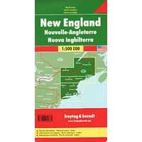 Freytag &amp; Berndt New England térkép, 1:500 000 Freytag térkép AK 171